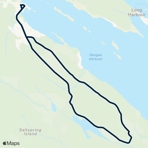 BC Transit Salt Spring Island Cusheon Lake map