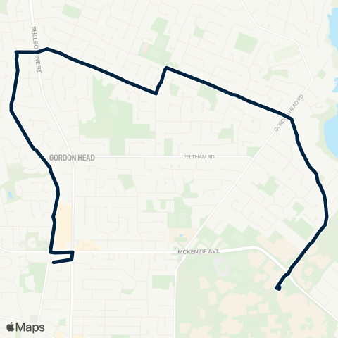 BC Transit Victoria University Heights / UVIC map