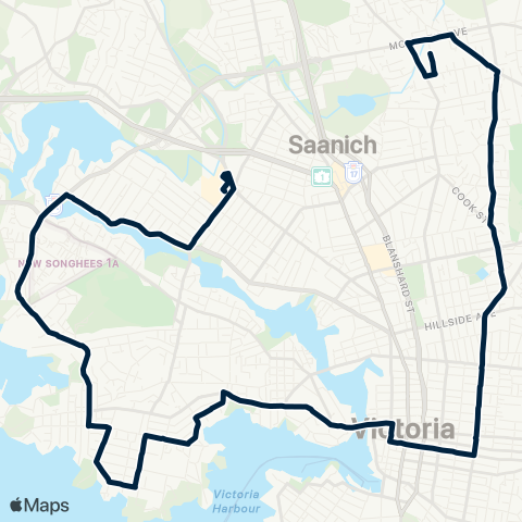 BC Transit Victoria Maplewood / Tillicum Centre map