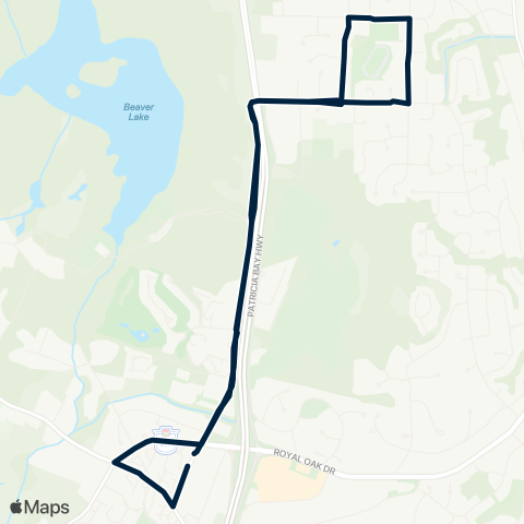 BC Transit Victoria Ridge map