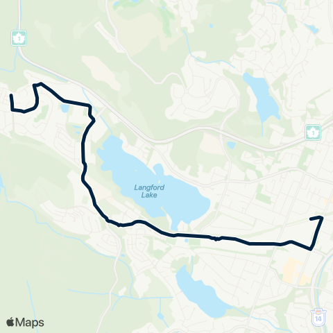 BC Transit Victoria Goldstream Meadows / Langford Exch map