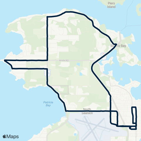 BC Transit Victoria North Saanich map