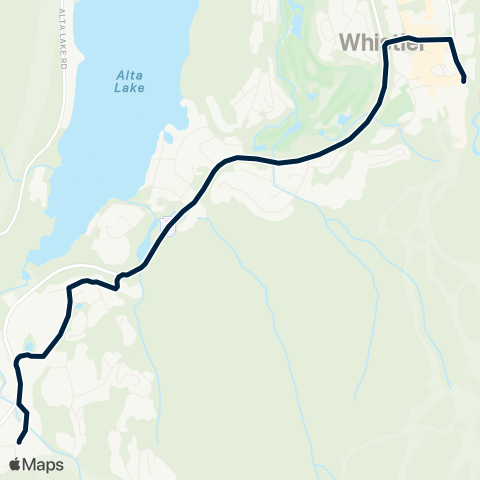 BC Transit Whistler Whistler Creek map