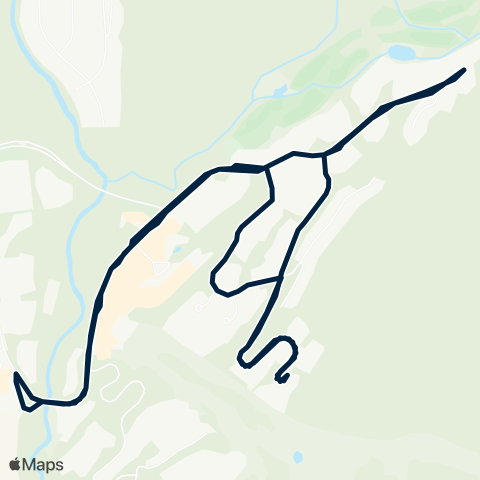 BC Transit Whistler Upper Village / Benchlands Shuttle Free Service map