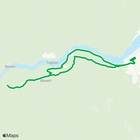 BC Transit West Kootenay Blewett map