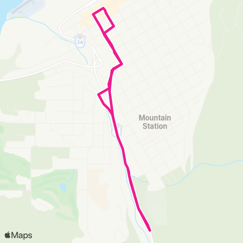 BC Transit West Kootenay Perrier map