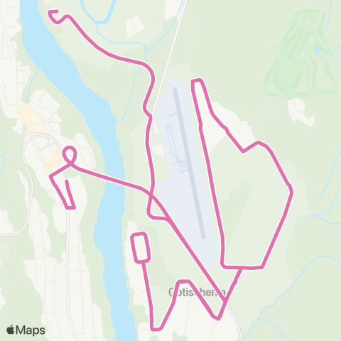 BC Transit West Kootenay Ootischenia map