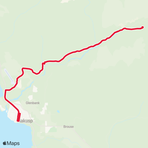 BC Transit West Kootenay Nakusp-Hot Springs map