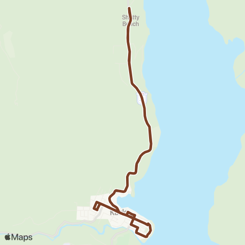 BC Transit West Kootenay Kaslo Local map