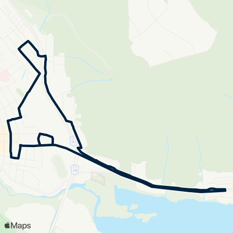 BC Transit Williams Lake Broadway map