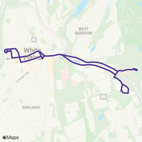 Bee-Line Shuttle Loop A map