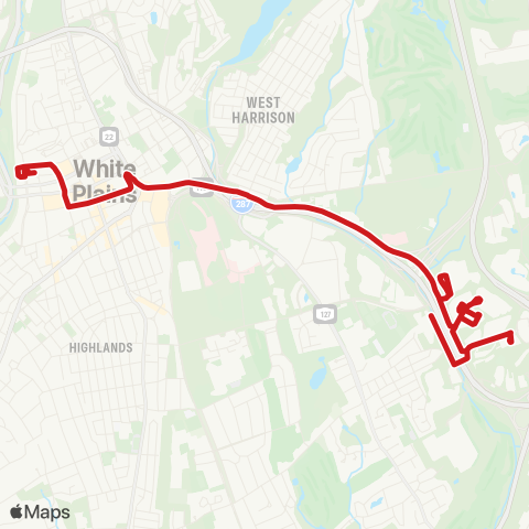 Bee-Line Shuttle Loop B map