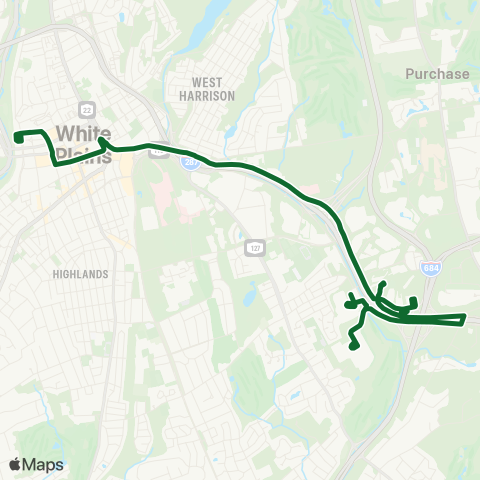 Bee-Line Shuttle Loop D map