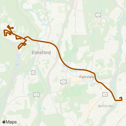 Bee-Line Shuttle Loop F map