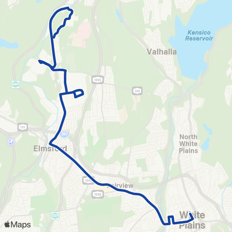 Bee-Line Skyline Drive-Eastview-Wp map