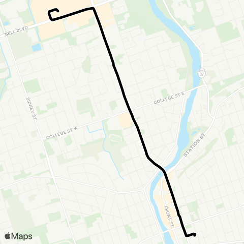 Belleville Transit Front map