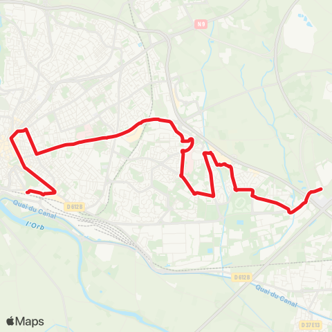 beeMob La Méridienne - Gare SNCF map