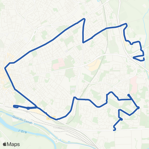 beeMob Av. de la Devèze - Pôle commercial La Ginieisse map