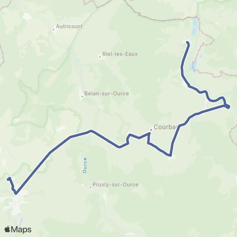 Mobigo 21 - Côte d'Or Gevrolles Chatillon sur Seine map