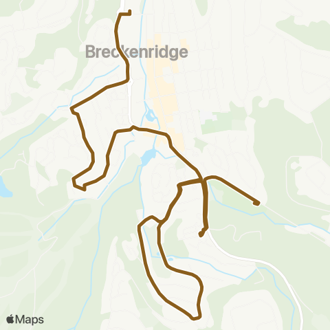 Breck Free Ride Brown Route map