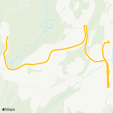 Breck Free Ride Gold Express Route map