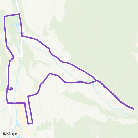 Breck Free Ride Purple Route map