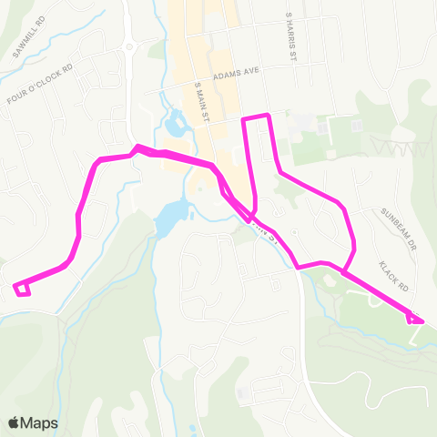 Breck Free Ride Ice Rink Express map