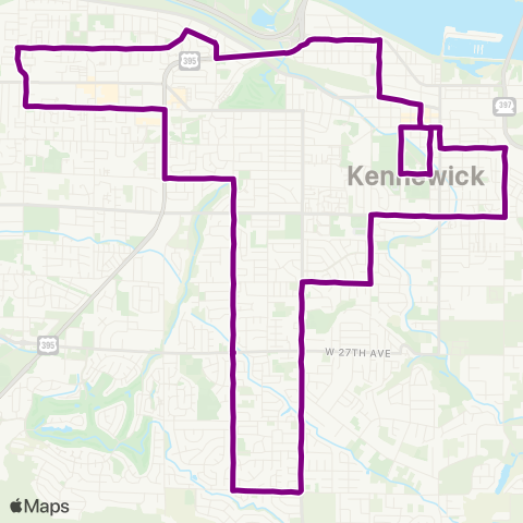 Ben Franklin Transit Route 41 map