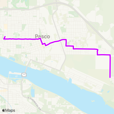 Ben Franklin Transit Route 64 map