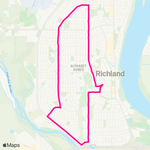 Ben Franklin Transit Route 25 map