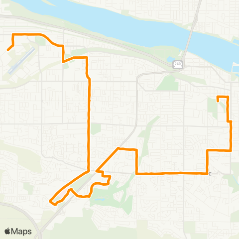 Ben Franklin Transit Route 47 map