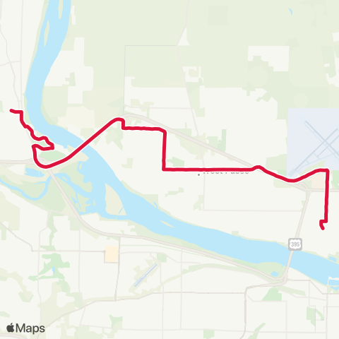 Ben Franklin Transit Route 268 map