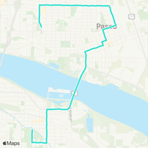 Ben Franklin Transit Metro Route 3 map