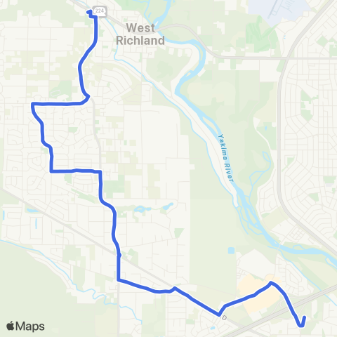 Ben Franklin Transit Route 10 map