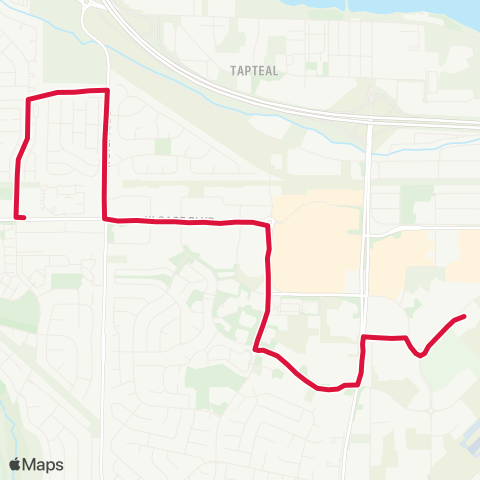 Ben Franklin Transit Route 50 map