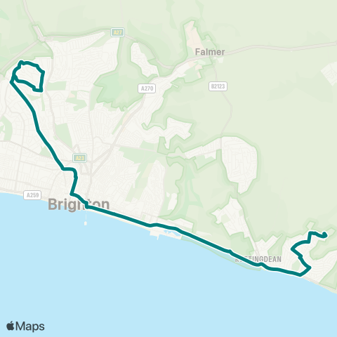 Brighton & Hove  map