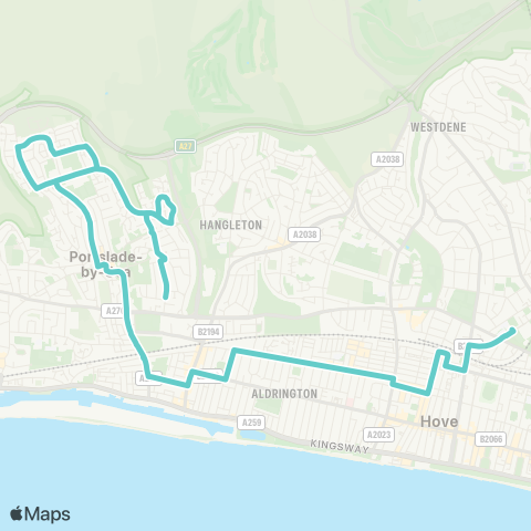 Brighton & Hove  map