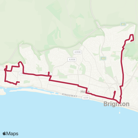 Brighton & Hove  map