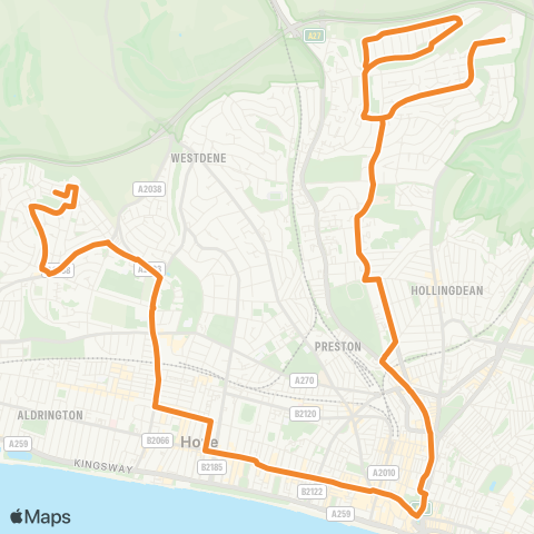 Brighton & Hove  map