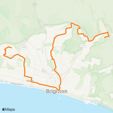 Brighton & Hove  map