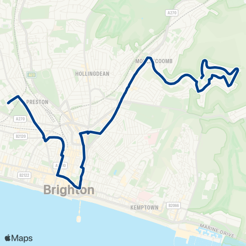 Brighton & Hove  map