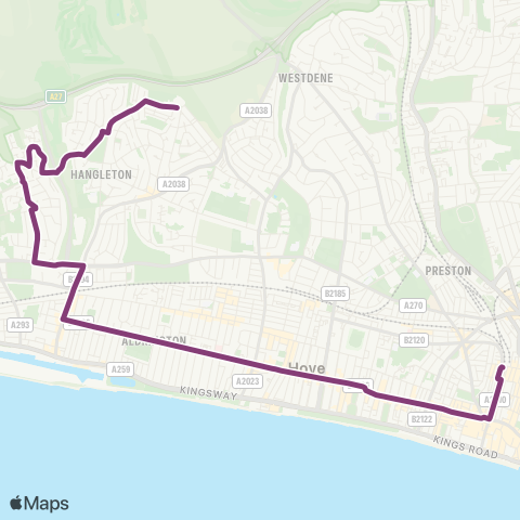 Brighton & Hove  map