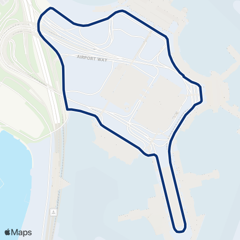 Massport Shuttle  map