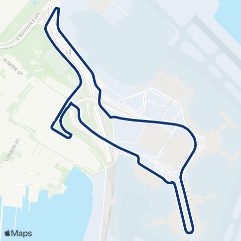 Massport Shuttle  map