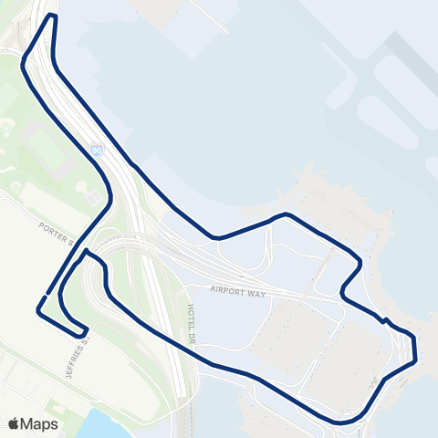 Massport Shuttle  map