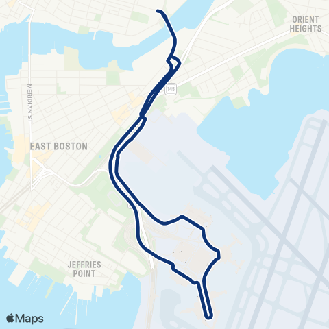 Logan Airport Shuttle & Massport  map