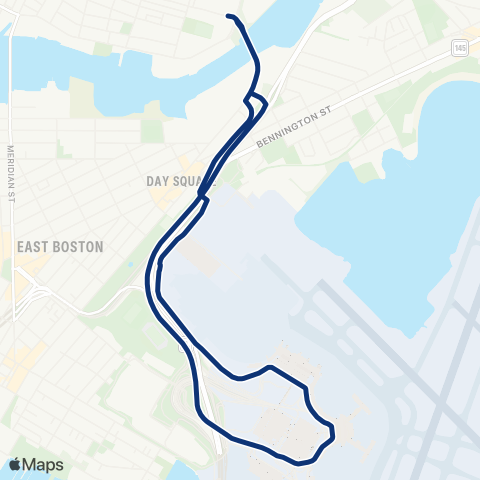 Logan Airport Shuttle & Massport  map