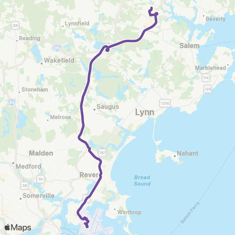 Logan Airport Shuttle & Massport Danvers map