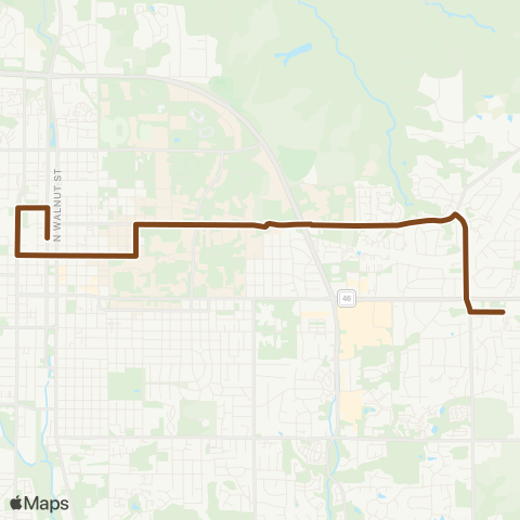 Bloomington Transit 6 Limited map