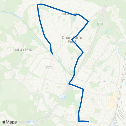 Bluestar School Routes Rail Station - Barton Peveril College map